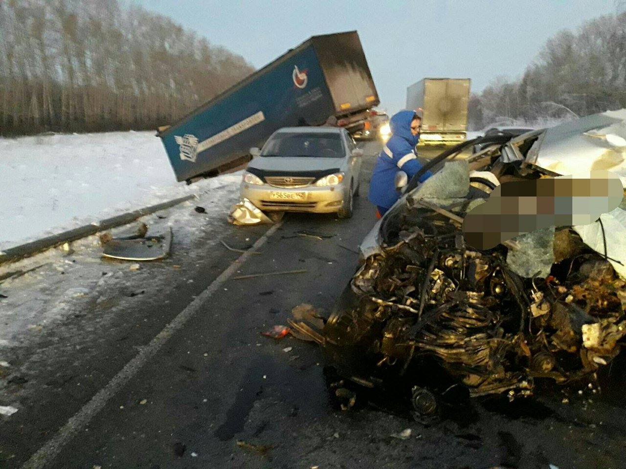 Мужчина погиб в страшном ДТП на трассе Кемерово-Новосибирск | 17.12.2017 |  Кемерово - БезФормата