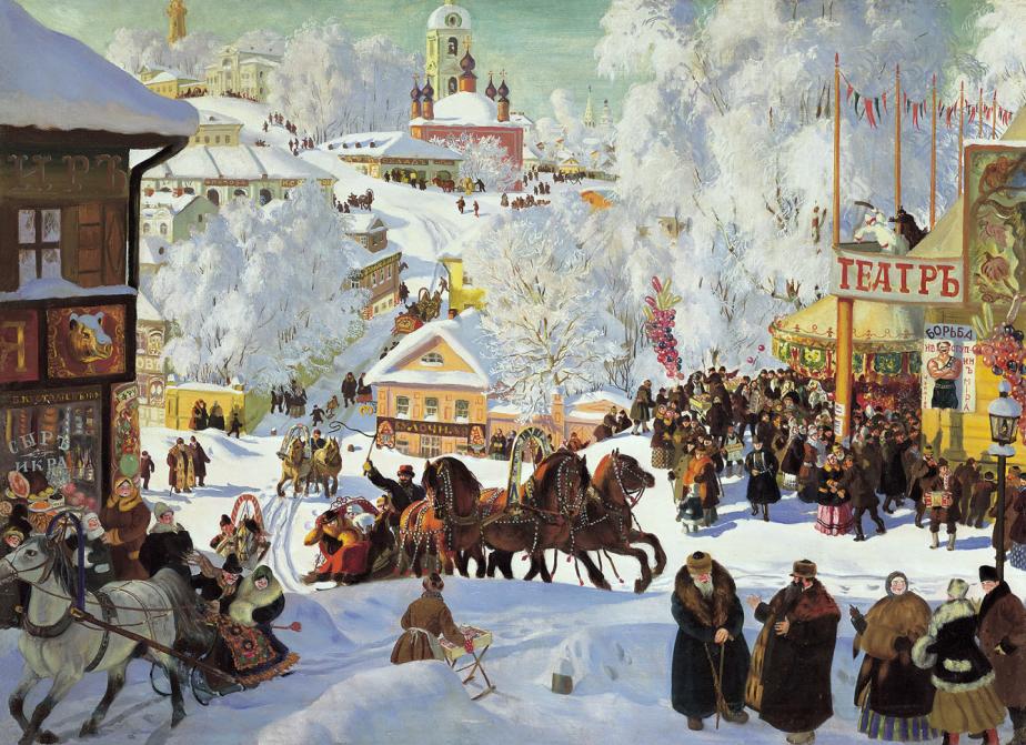 Борис Кустодиев. Масленица