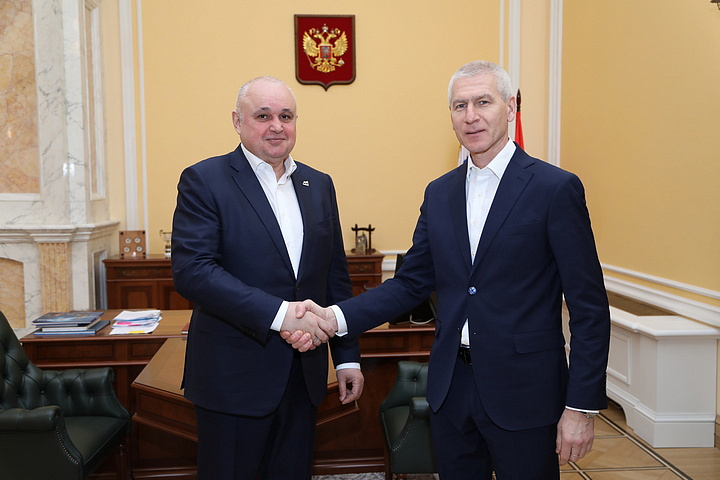 Губернатор Кузбасса встретился с главой Минспорта РФ