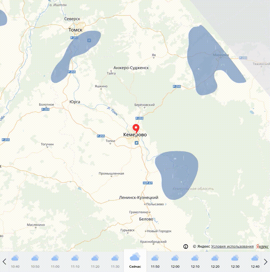 Карта осадков лыткарино