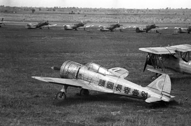 Истребитель Nakajima Ki-27 Otsu под Мукденом